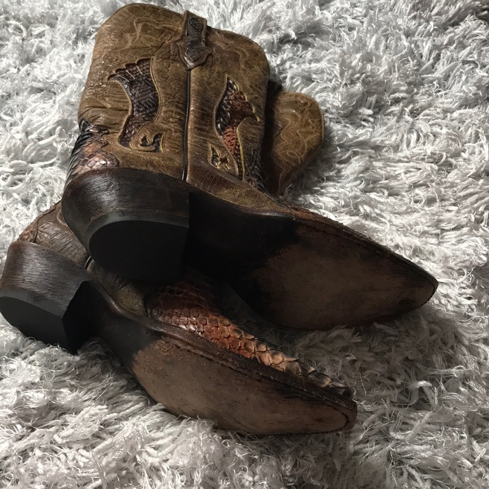 Authentic python cowboy boots - Picture 3 of 4